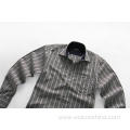 Long Sleeved Highly Hygroscopic Men Cotton Striped Shirt